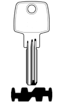 Ersatzschlüssel für Zylinder Serie  EC660